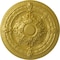 Ekena Millwork Vincent Ceiling Medallion (Fits Canopies up to 6"), Hand-Painted Rich Gold, 26"OD x 3"P CM26VIRGS - alternate 1